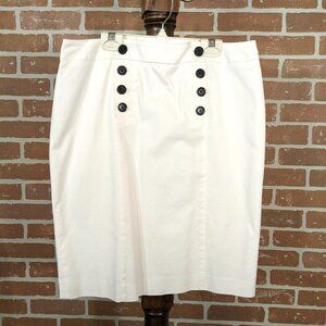 Cleo White Cotton Skirt